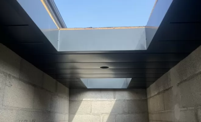 Habillage aluminium du chevêtre 
