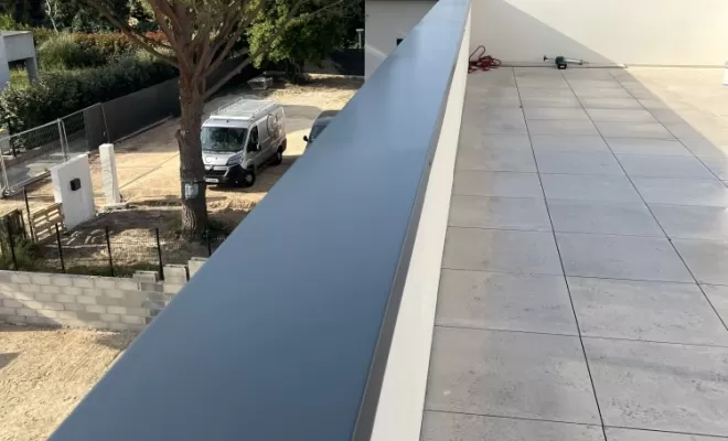 Couvertine de 15 mètres de long 